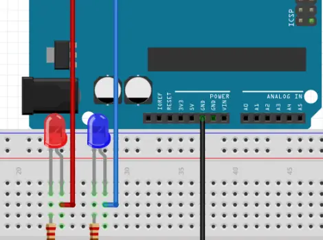 circuito arduino led basico