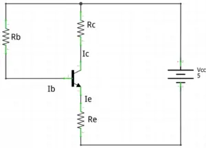 transistor polarização realimentaçao