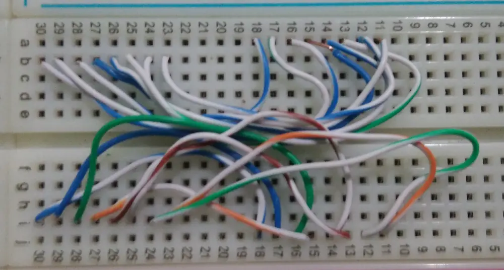 matriz de led fios