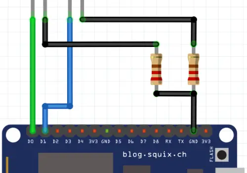 esp8266 comutando LEDs