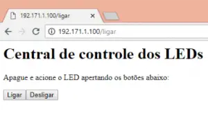 nodemcu comandando led pelo web server