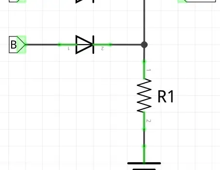 circuito porta lógica NOT