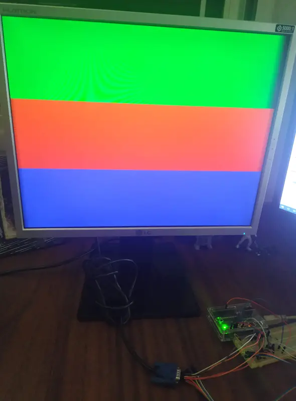 Arduino controlando monitor VGA