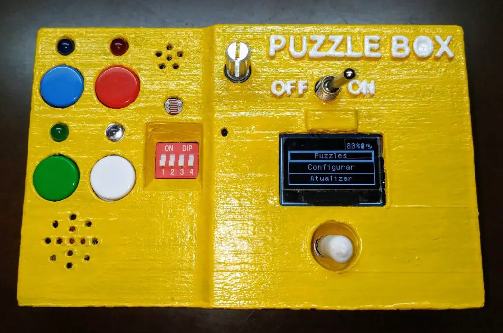 PuzzleBox - dispositivo com desafios de lógica